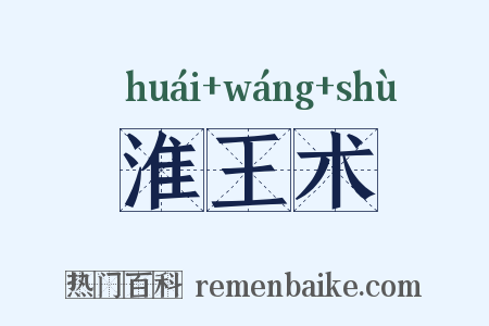 淮王术是什么意思的图片